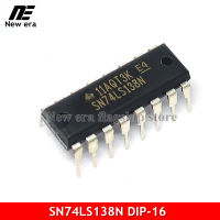 SN74LS138N DIP-16 74LS138 SN74LS138N HD74LS138Pตัวถอดรหัส/ตัวแยกสัญญาณใหม่ของแท้10ชิ้น