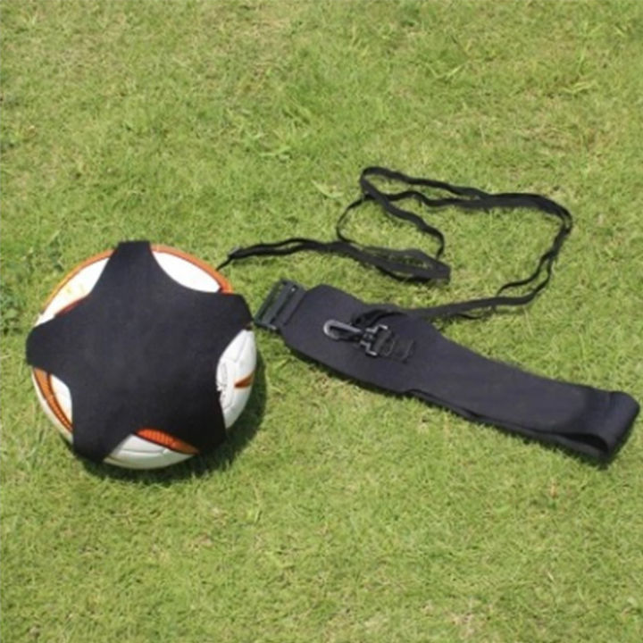 ลูกฟุตบอล-juggle-กระเป๋าเด็กเสริม-circling-เข็มขัดเด็กอุปกรณ์การฝึกอบรมฟุตบอล-kick-solo-เทรนเนอร์ฟุตบอล-kick