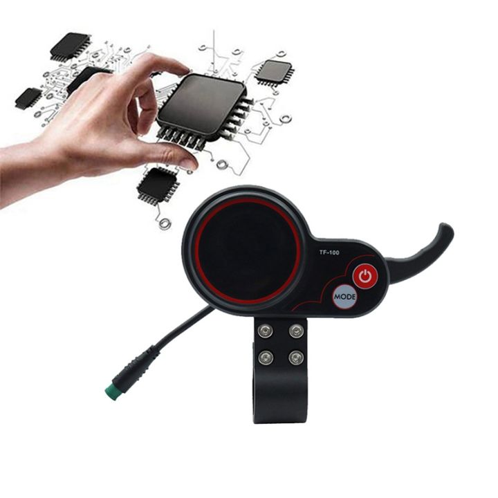 display-dashboard-tf-100-switch-button-scooter-5pin-skateboard-speedometer-for-kugoo-m4-electric-scooter-parts