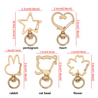 SUHE 5pcs New Snap Hook Jewelry Necklace Making Keychain Lobster Trigger Clips Buckles Key Pendant Metal Bags Strap Buckles Key Ring DIY Lobster Clasp Hooks