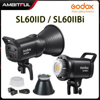 Godox SL60II SL60IIBI SL60IID Daylight Bi-สี LED Foto โคมไฟ Bowens วิดีโออย่างต่อเนื่องแสงถ่ายภาพสำหรับโทรศัพท์กล้อง DSLR SL60 SL-60รุ่น II