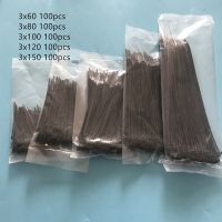 500pcs 3x60 3x80 3x100 3x120 3x150mm Assorted Self-locking Nylon Cable Ties Black Plastic Zip Tie Loop Wire Wrap Zip Ties