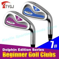 TTYGJ Golf Clubs No. 7 Iron Golf Mens and Womens Beginner Practice Rod Dolphin Edition Mens and Womens Clubs Steel R