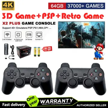 Consola Retro Game Stick X2 Plus 4K HD PS1 PSP SN64