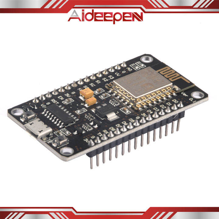 thumbnail interactive-video image 1 of LoLin NodeMCU ESP8266 ESP-12 WiFi Development Board – ESP-12E, CP2102, Arduino Compatible 1 of 6