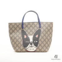 GUCCI KID_S TOTE BEIGE DOG GG MONOGRAM SHW