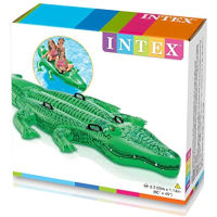 INTEX Giant Gator Ride-On แพยางแบบขี่รูปจระเข้ ขนาดใหญ่มาก พาน้องๆล่องลอยไปกับน้ำ ลิขสิทธิ์แล้จาก INTEX