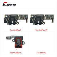 แจ็คหูฟังบอร์ดเสียง Flex Cable Port Connector สําหรับ OnePlus 6 3 3T Ear Ear Repair Parts