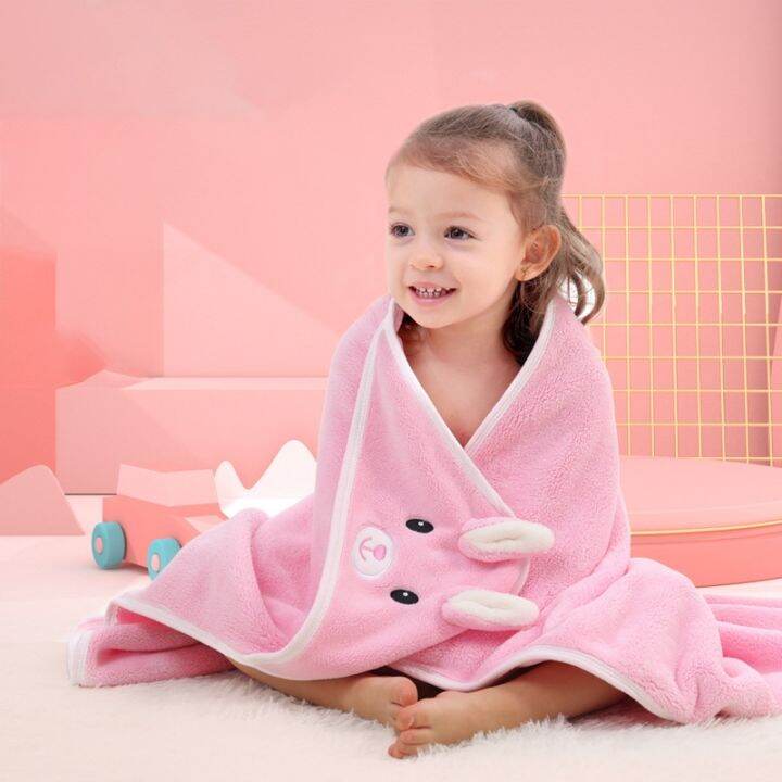 hotx-cw-baby-infant-cartoon-coral-fleece-newborn-blanket-with-hood-bathrobe-babys