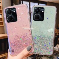 เคสสำหรับ Realme 10 Pro Plus 10pro + Realme 10 Pro Realme 10pro 4G 5G เคสนิ่มใส่โทรศัพท์ซิลิโคนฟอยล์ฝาหลังกันกระแทกแบบใสใสกากเพชรส่องแสงเป็นประกายวิบวับ