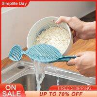 Drain Rice Washing Machine Kitchen Hollowed Out Washing Rice Stop Rice Plate Can Hang Rice Washing Rod Kitchen Strainer Tools