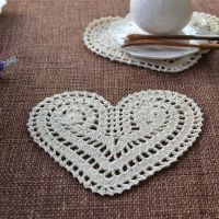 【DT】hot！ Crochet Placemat Round Shabby Doilies  wedding Coaster 20cm(7.8 )