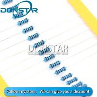 【DT】hot！ 5000PCS 1/4W 0R 10M 1  Metal film resistor 100R 220R 1K 1.5K 2.2K 4.7K 10K 22K 47K 100K 470K 220 1K5 2K2 4K7 ohm resistance