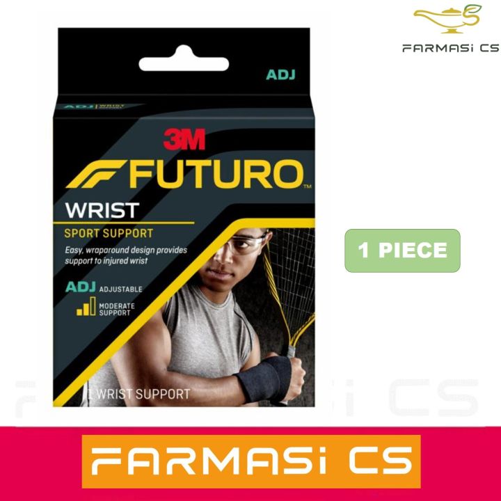 3M Futuro Sport Adjustable Wrist Support Strap 09033 [ tape, comfort, easy,  wraparound design, support to injured wrist]