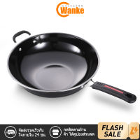 Wanke กระทะ Non Stick ไม่ติดกระทะ กระทะก้นลึก ทรงลึก กะทะ ขนาด 34 ซม. ใช้กับเตาแม่เหล็ก และเตาทุกประเภท