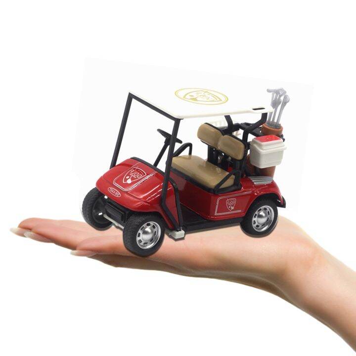 6 Diecast Metal Golf Cart Models Baby Car Toy High Imitation Golf Cart