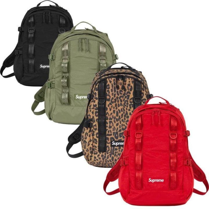 ☌❧ SUPREMEˉ Trendy Brand Supreme 20FW Week Backpac Men's And