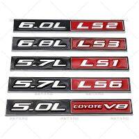 【car parts】โลหะ6.0L LS2 6.8L LS3 5.7L LS1 5.0L V8 5.7L LS6 Badge Emblem Decals สติกเกอร์สำหรับ Dodge Charger SRT8 SRT4 Calibre อุปกรณ์เสริม