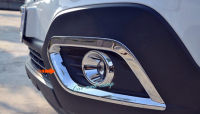 ABS Chrome Front Rear Fog Light Fog Lamp Cover Trim 2pcs For Vauxhall Opel Mokka Buick Encore 2013 2014 2015 Car Styling!