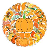 【YF】❅卍₪  10/30/50pcs Cartoon Pumpkin Stickers Trend Luggage Computer Tablet Decoration Graffiti Decals Sticker