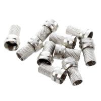 Twist-On RG6 RG-6 F TV Connector No Crimping Pack of 10