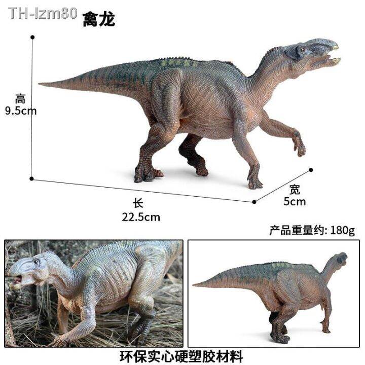 ของขวัญ-ของเล่นไดโนเสาร์-jurassic-จำลอง-solid-ไดโนเสาร์-iguanodon-tyrannosaurus-rex-static-สัตว์พลาสติกเครื่องประดับ