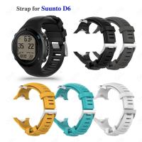 สายนาฬิกาสำหรับ Suunto D6 D6i ดำน้ำ,สร้อยข้อมือ NOVO ZULU อะไหล่สายรัดสมาร์ทวอท์ชแถบซิลิโคน