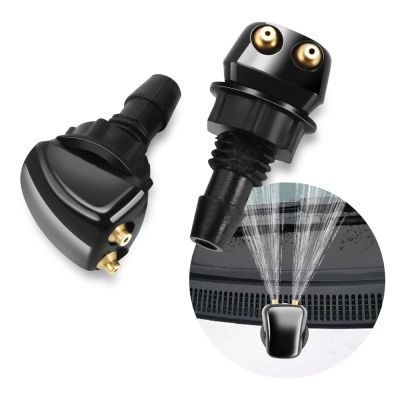 Universal Car Front Windshield Windscreen Washer Jet Nozzles Water Fan Spout Cover Washer Outlet Wiper Nozzle Adjustment Windshield Wipers Washers