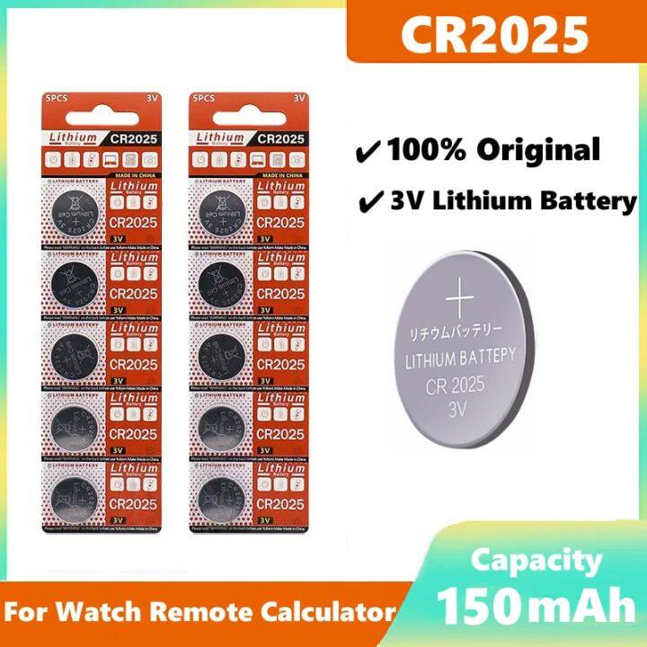 3V Lithium Batteries CR2025 DL2025 BR2025 KCR2025 CR 2025 Button Coin ...