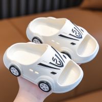 Cartoon Car Kids Slippers for Boys Summer Beach Indoor Slippers Cute 2023 Girl Shoes Home Soft Non-Slip Cute Children Slippers