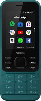 Nokia 6300 4G | Unlocked | Dual SIM | WiFi Hotspot | Social Apps | Google Maps and Assistant | Cyan Green