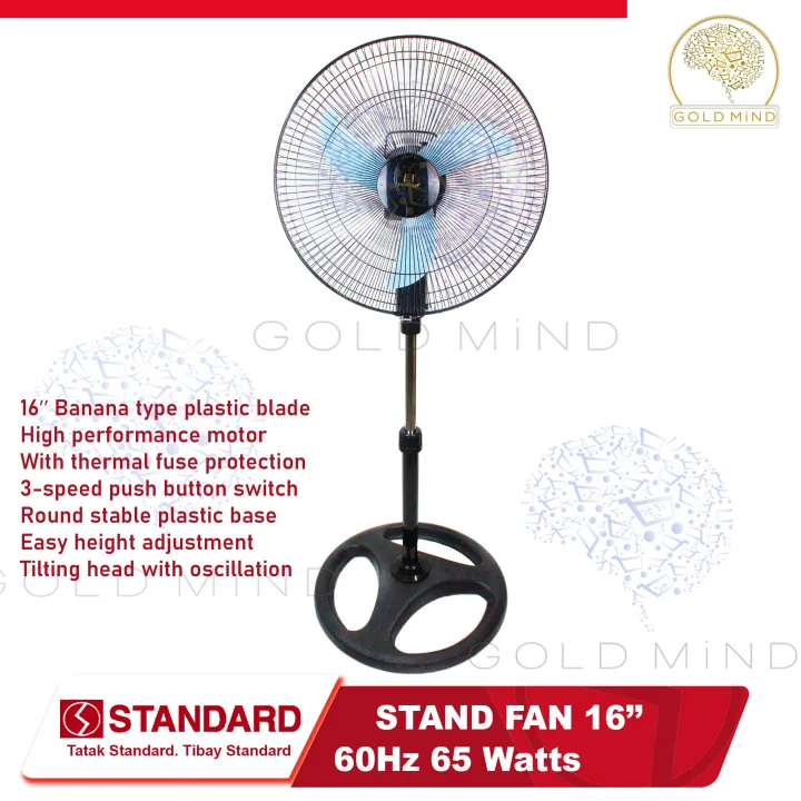 THE NEW Standard Desk Fan 9 inches Gold Mind Everyday Low Price