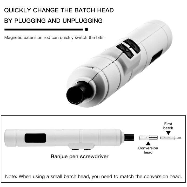 vastar-ไขควงไฟฟ้าขนาดเล็ก-ชุดดอกสว่านไขควงไฟฟ้า-usb-ไร้สายพร้อมหัวเจาะ