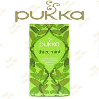 ชา PUKKA Organic Herbal Tea ?⭐THREE MINT⭐? ชาสมุนไพรออแกนิค ชาเพื่อสุขภาพจากประเทศอังกฤษ 1 กล่องมี 20 ซอง