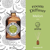 Hug Aroma	Reed Diffuser	100 ML	กลิ่นเมล่อน	Melon	น้ำมันหอมระเหย	ก้านไม้กระจายกลิ่น	ก้านไม้หอมปรับอากาศ	ไม้น้ำหอม	ปรับกลิ่น	น้ำมันหอม	น้ำมันอโรม่า	พร้อม ก้านไม้	อโรม่า	ออยส์	Aroma oils