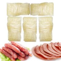 5PCs Meat Casing for Sausages Hot Dog BBQ Grilled Sausage Salami Meat Party Food Maker Sausage Shell Packaging Tools Inedible