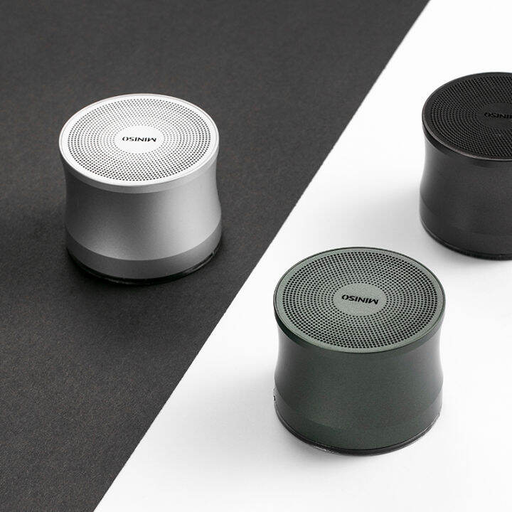 MINISO is a famous product. Metal subwoofer Bluetooth speaker A109 is