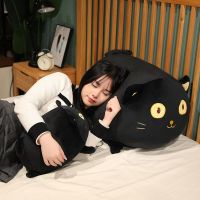 1pc 35/50/70CM Cartoon Black Cat Plush Toys Stuffed Soft Animal Pillow Kawaii Big Eyes Cat Dolls for Children Birthday Gifts