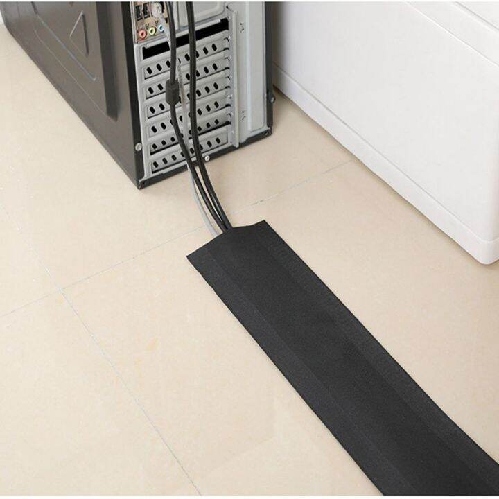 JOTNTP 1 Meter Soft Carpet Floor Cable Management Magic Tape Nylon