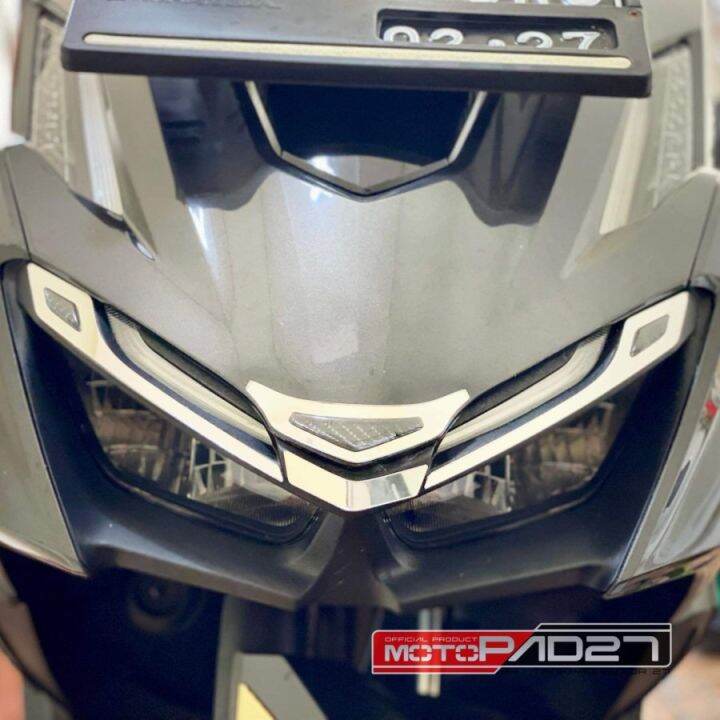 Garnish headlight eyebrows new Vario 160 premium chrome gold Lazada PH