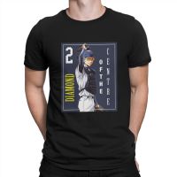 Kazuya Miyuki 1 T-Shirt for Men Ace of Diamond Baseball Anime Funny Tee Shirt Crewneck Short Sleeve T Shirts Gift Idea Clothing 4XL 5XL 6XL