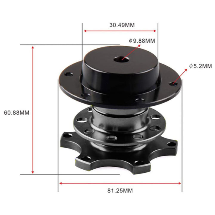 universal-6-hole-steering-wheel-snap-off-hub-adapter-auto-quick-release-aluminum-alloy-refit-device-kit