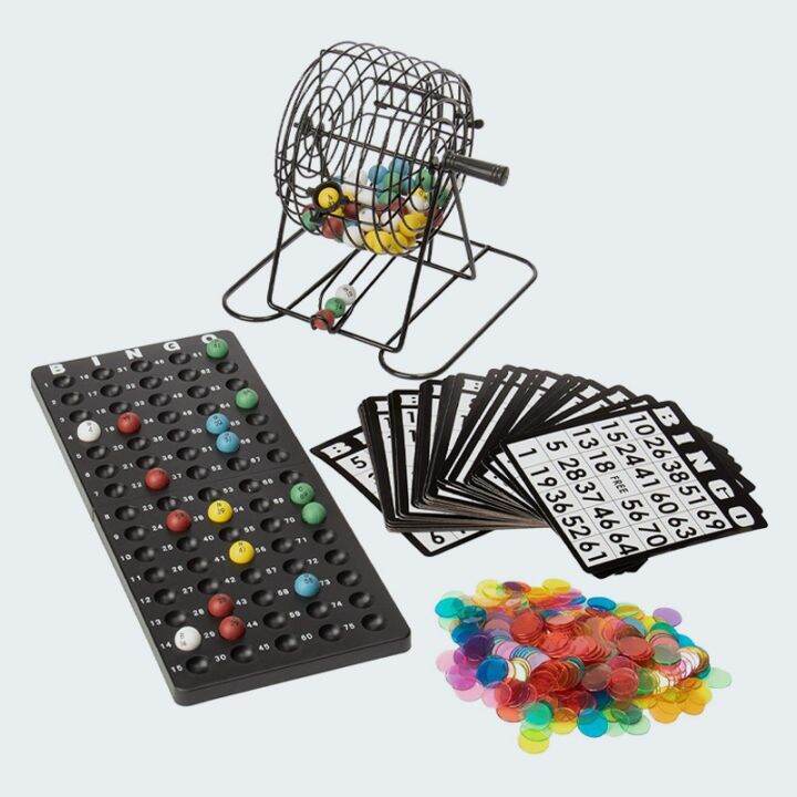 เครื่องบิงโก-ชุดเครื่องหมุนเลขบิงโก-เกมส์สำหรับครอบครัว-bingo-machine-bingo-set-traditional-bingo-lottery-family-gameth