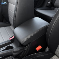 หนังไมโครไฟเบอร์รถอุปกรณ์เสริมภายใน Center ควบคุม Armrest กล่องสำหรับ Octavia 2015 2016 2017 2018