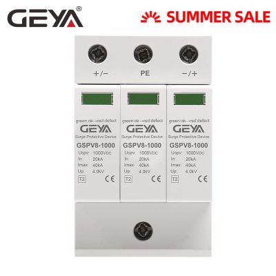 【☸2023 New☸】 quan59258258 Geya Pv 2P 3P 600V 1000V Dc ป้องกันไฟกระชาก Spd Dc 500V