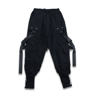 Kid Cool Black Hip Hop Clothing Streetwear Harajuku Jogger Tactical Cargo Pants for Girls Boys Dance Costume Clothes