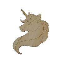 【YF】♗❈₪  Unicorn Wood Cutout Multiple Sizes Unfinished Blank Unicorns Shapes Cut