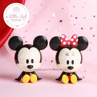 ป้ายปักเค้ก โมเดลตุ๊กตา ธีมMicky&amp;Minnie