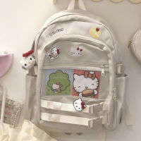Sanrio Hello Campus School BAG Girl Zipper Large-capacity BACKPACK CUTE Cartoon handbag Travel Storage baghot