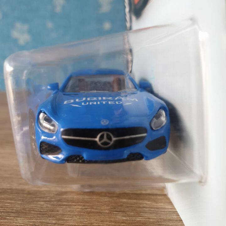 โมเดลรถเหล็ก-majorette-mercedes-amg-gt-buriram-united-blue-สีน้ำเงิน-เปิดประตูรถได้-โมเดลรถสะสม